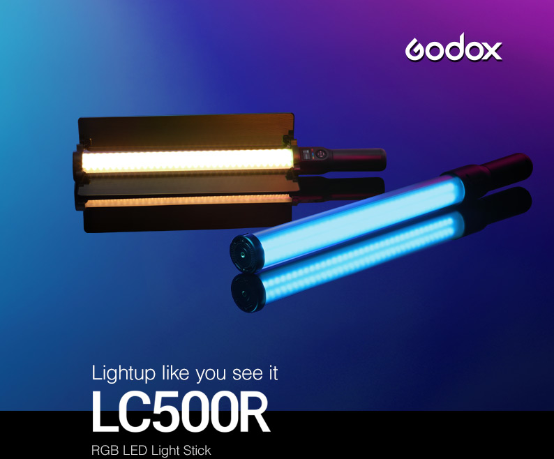 نور باتومی آر جی بی گودکس Godox LC500R